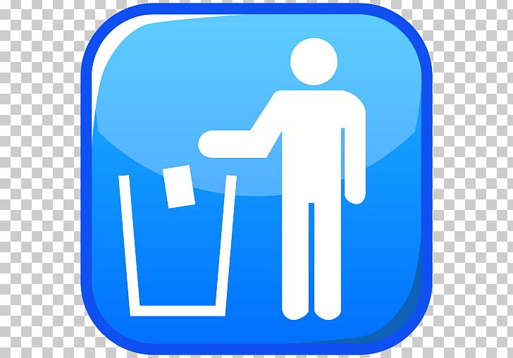 Emoji Rubbish Bins & Waste Paper Baskets Symbol Sign PNG, Clipart, Area, Blue, Brand, Computer Icons, Concept Free PNG Download