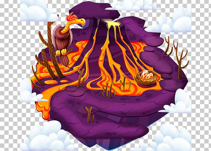 Volcano Illustration PNG, Clipart, Art, Cartoon, Clouds, Creatives, Download Free PNG Download
