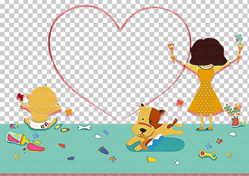 Cartoon Love Heart Child Sharing PNG, Clipart, Cartoon, Child, Child Art, Happy, Heart Free PNG Download