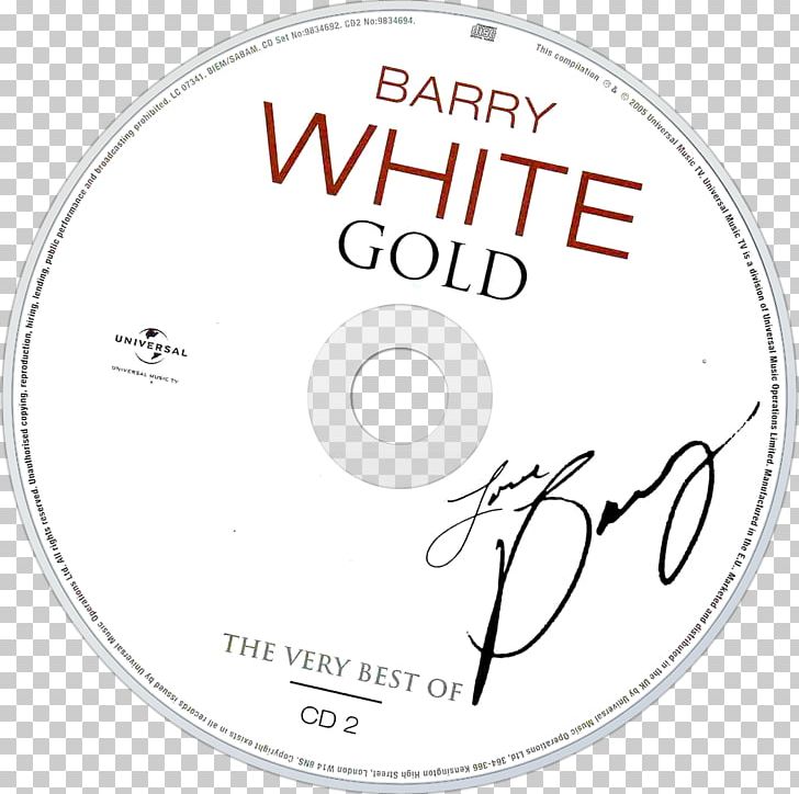 Gold: The Very Best Of Barry White Compact Disc Brand PNG, Clipart, Area, Art, Barry White, Brand, Circle Free PNG Download