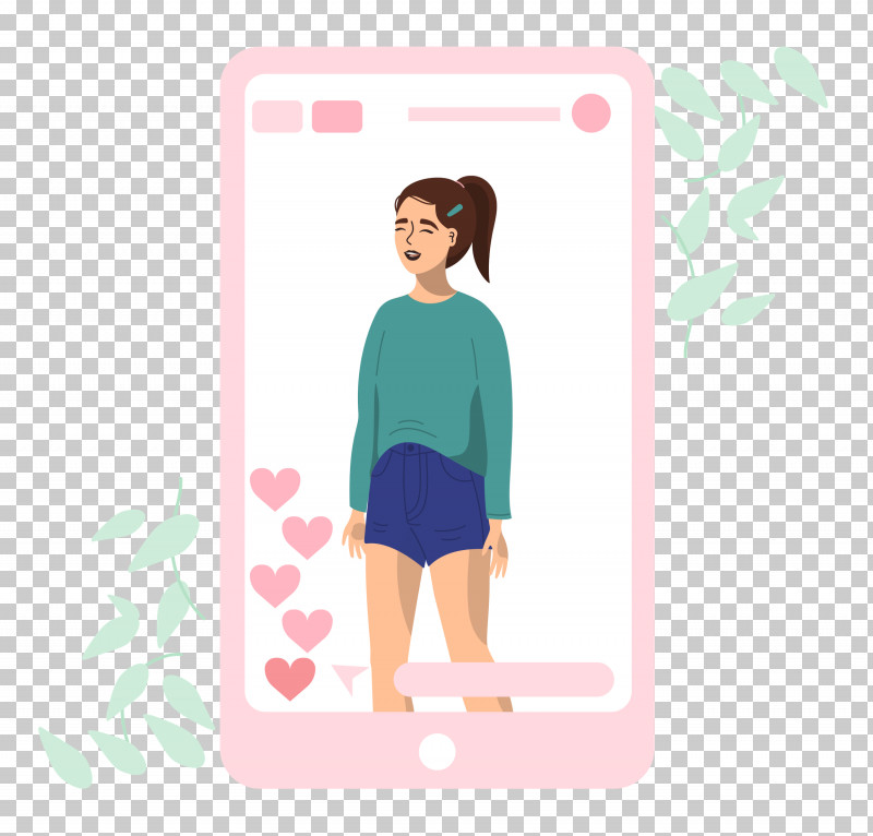 Woman Mobile Social Media PNG, Clipart, Cartoon, Hm, Mobile, Sleeve, Social Media Free PNG Download