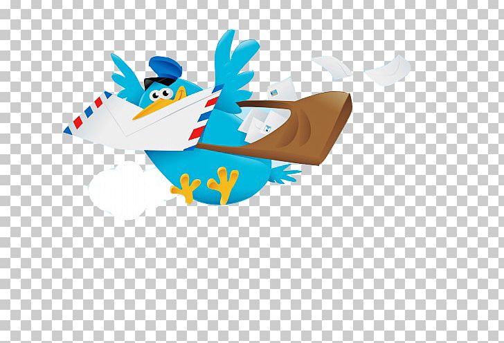 Bird Mail Carrier Illustration PNG, Clipart, Animals, Bird, Blue, Blue Abstract, Blue Background Free PNG Download