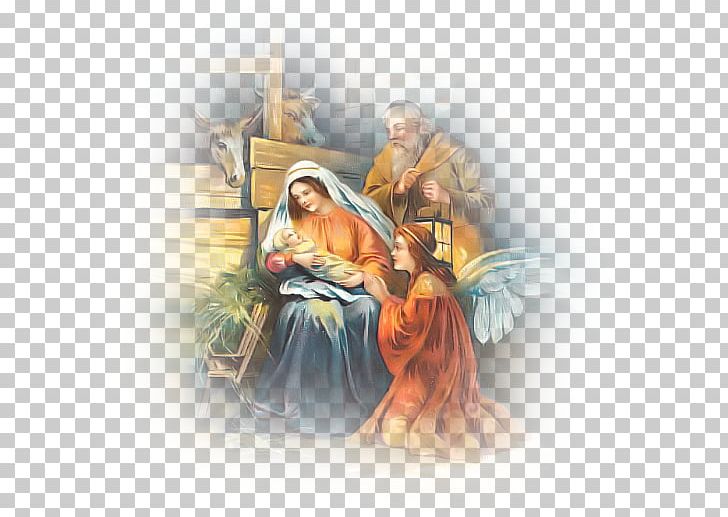 Christmas Catholicism Nativity Scene Giphy Holy Family PNG, Clipart, Angel, Catholicism, Christmas, Christmas Card, Fictional Character Free PNG Download