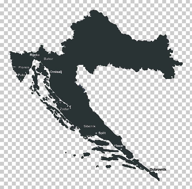 Flag Of Croatia Map PNG, Clipart, Black And White, City Map, Croatia, Croatia Map, Europe Free PNG Download