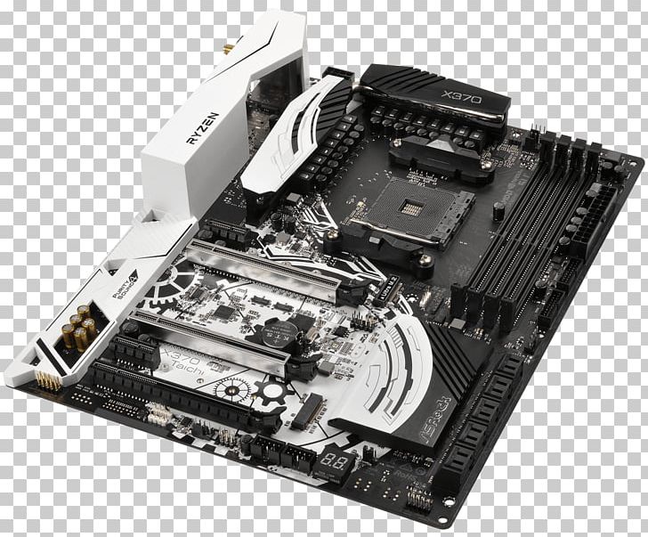 Socket AM4 Motherboard ASRock X370 Taichi ATX PNG, Clipart, Asrock, Asrock X 370 Taichi, Computer, Computer Hardware, Electronic Device Free PNG Download