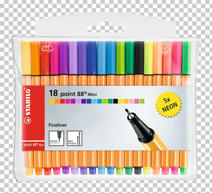 Stabilo Point 88 Mini Fineliner Marker Pen Office Supplies PNG, Clipart, Ballpoint Pen, Drawing, Marker Pen, Objects, Office Supplies Free PNG Download