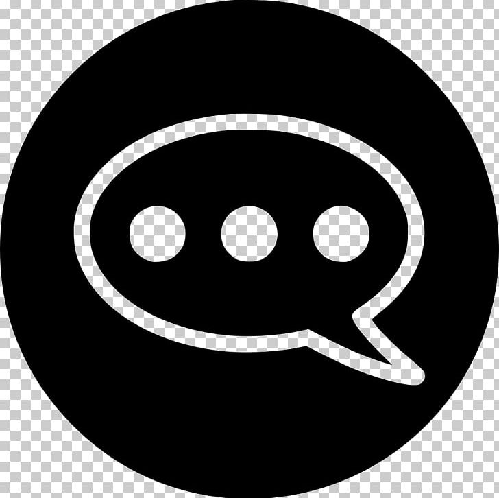Computer Icons Sticker Emoticon Facebook Messenger Message PNG, Clipart, Black, Black And White, Bubble, Chat, Circle Free PNG Download