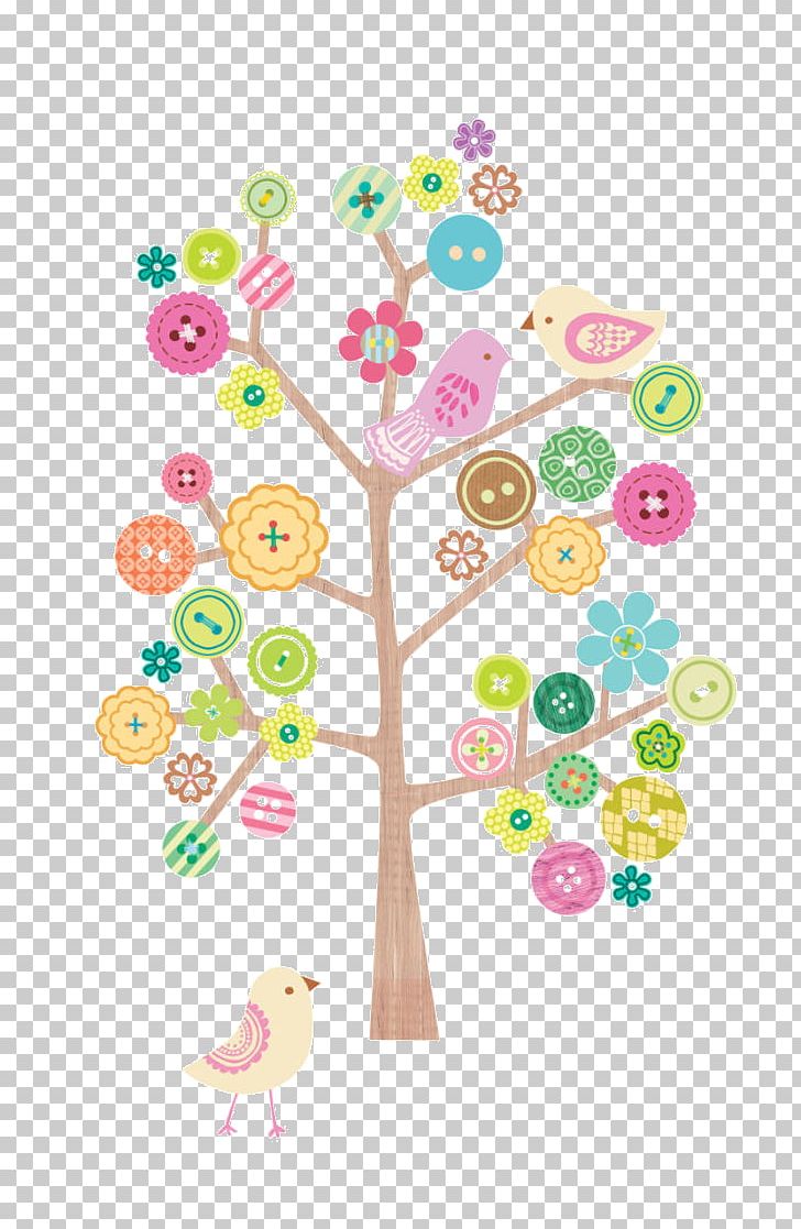 Cartoon Drawing Bird Color Tree PNG, Clipart, Animals, Bird, Button, Cartoon, Color Free PNG Download