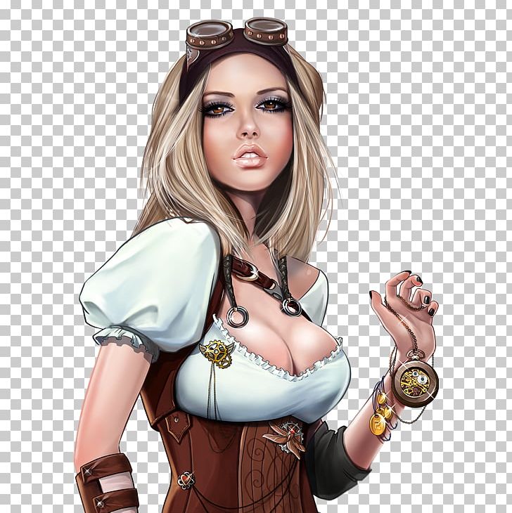 Woman Girl Daughter Steampunk PNG, Clipart, Arm, Brown Hair, Character, Daughter, Female Free PNG Download