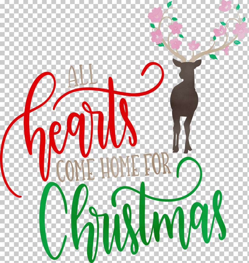 Reindeer PNG, Clipart, Christmas, Deer, Hearts, Logo, M Free PNG Download