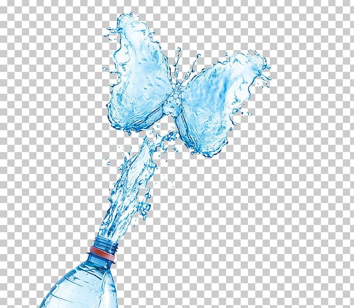 Mineral Water Purified Water Water Bottle Illustration PNG, Clipart, Advertising, Art, Behance, Blue, Blue Butterfly Free PNG Download