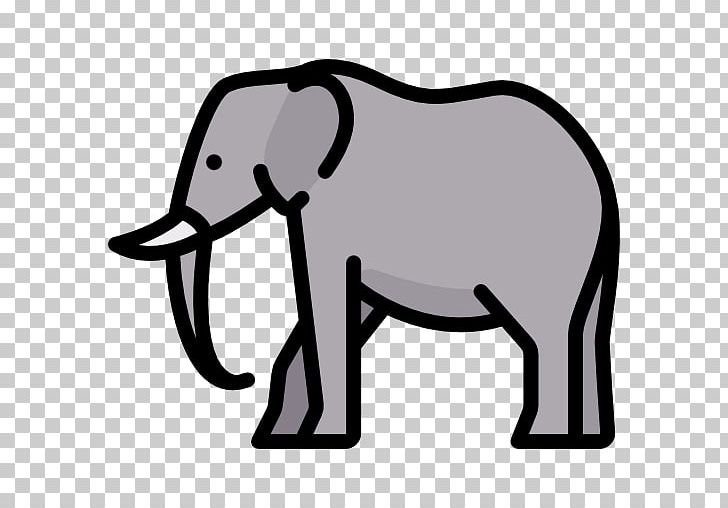 Indian Elephant African Elephant Computer Icons PNG, Clipart, African Elephant, Animal, Black And White, Cattle Like Mammal, Computer Icons Free PNG Download