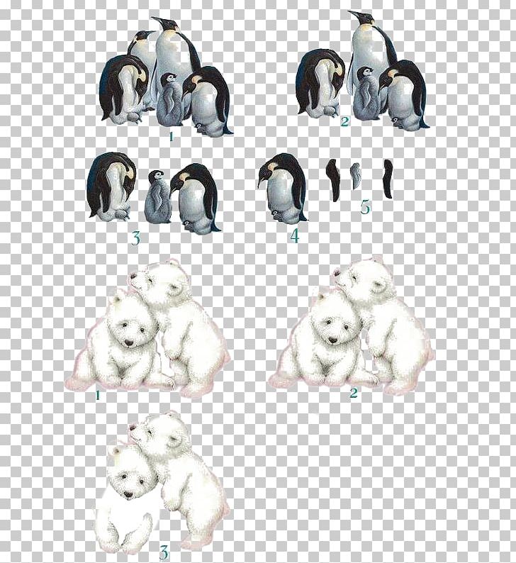 Penguin Polar Bear Decoupage Drawing PNG, Clipart, Animals, Bear, Bears, Cardmaking, Cartoon Free PNG Download