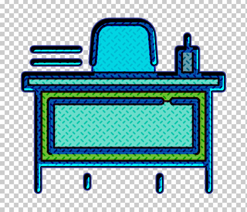 High School Icon Teacher Desk Icon Classroom Icon PNG, Clipart, Blue, Classroom Icon, High School Icon, Line, Turquoise Free PNG Download