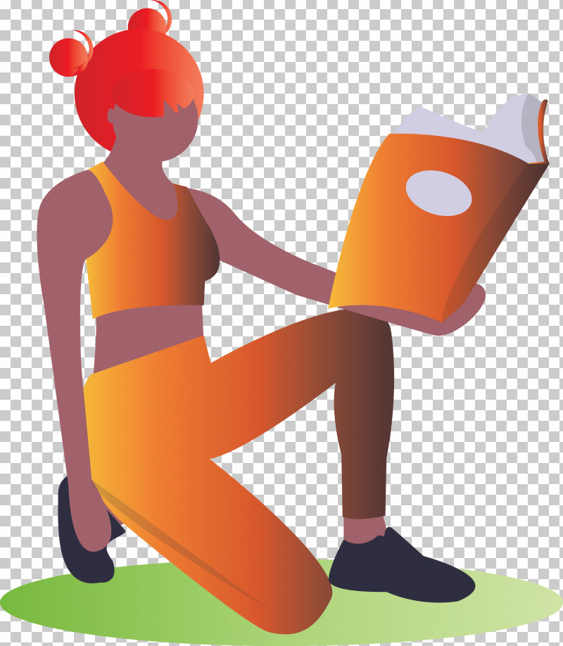 Reading Book Girl Fashion PNG, Clipart, Cartoon, Fashion, Girl, Reading Book, Sitting Free PNG Download