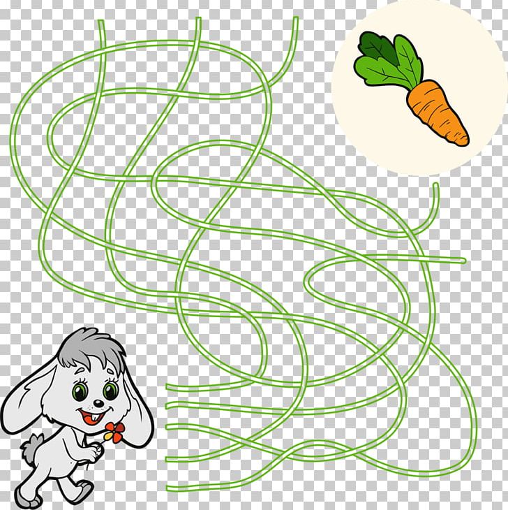 Maze Coloring Book Child Illustration PNG, Clipart, Animals, Art, Branch, Cartoon, Cartoon Rabbit Free PNG Download