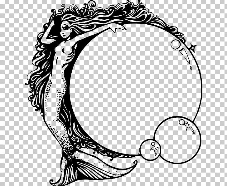 Mermaid Drawing PNG, Clipart, Art, Artwork, Black, Black And White, Body Jewelry Free PNG Download