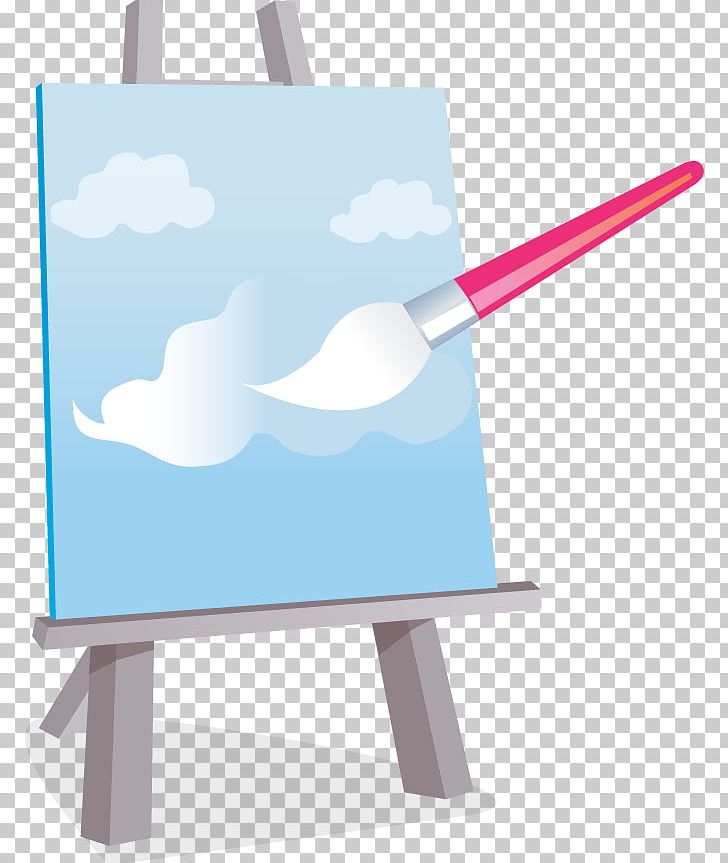 Canvas Painting Easel PNG, Clipart, Blue, Brush, Canvas Print, Construction Tools, Decorative Free PNG Download