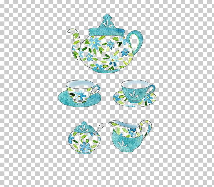 Teapot Teacup Painting PNG, Clipart, Afternoon Tea, Blue, British, Ceramic, Coffee Cup Free PNG Download