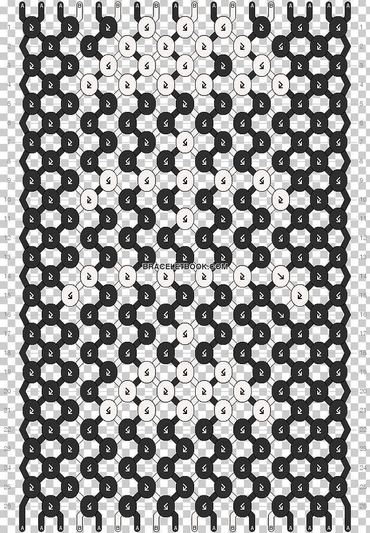 Friendship Bracelet Rainbow Loom Pattern PNG, Clipart, Area, Black, Black And White, Bracelet, Friendship Free PNG Download