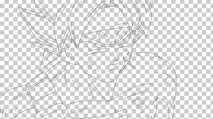 Goku Gohan Dragon Ball Heroes Line Art Black And White PNG, Clipart, Anime, Arm, Artwork, Black, Black And White Free PNG Download