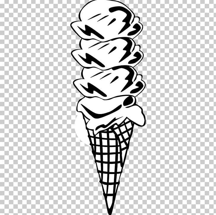 Ice Cream Cone Chocolate Ice Cream Waffle PNG, Clipart, Arm, Black, Black And White, Chocolate Ice Cream, Cone Free PNG Download