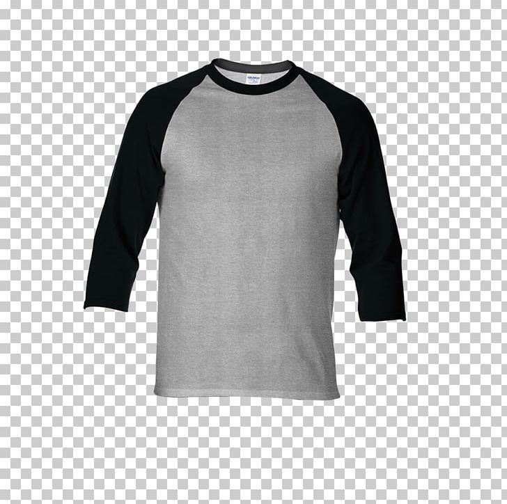 Long-sleeved T-shirt Gildan Activewear Raglan Sleeve PNG, Clipart, Black, Casual, Clothing, Clothing Sizes, Collar Free PNG Download