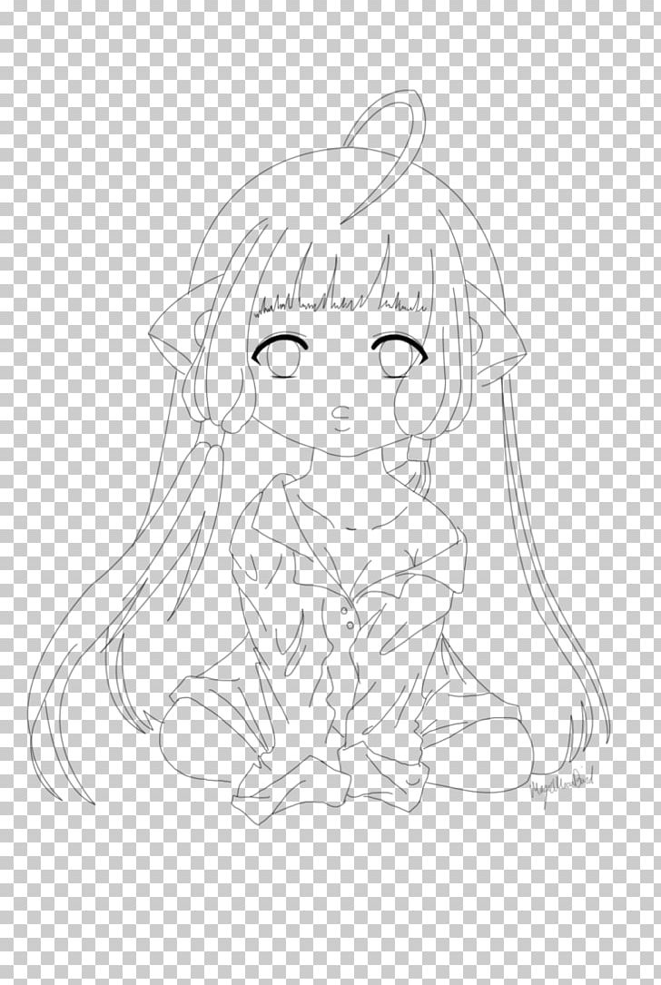 Chi Line Art Color Drawing Sketch PNG, Clipart, Artwork, Black, Black And White, Cartoon, Catgirl Free PNG Download