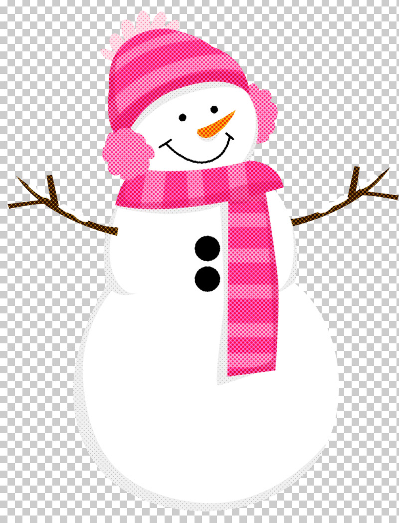 Snowman PNG, Clipart, Cartoon, Pink, Smile, Snowman Free PNG Download