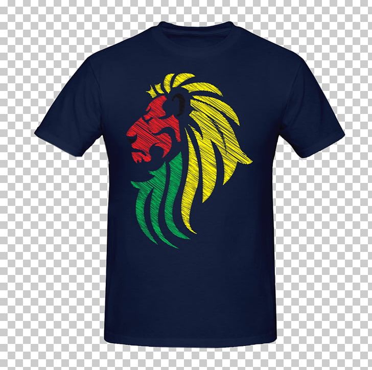 Lion T-shirt Reggae Flag Rastafari PNG, Clipart, Active Shirt, Art, Brand, Clothing, Flag Free PNG Download