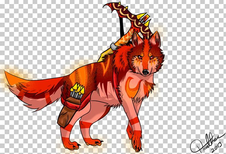 Red Fox Dragon Cartoon Tail PNG, Clipart, Carnivoran, Cartoon, Demon, Dog Like Mammal, Dragon Free PNG Download