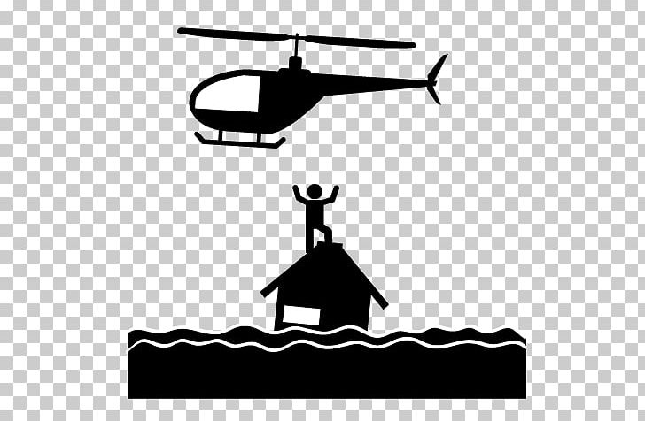 Flood Helicopter Pictogram Natural Disaster PNG, Clipart, Aircraft, Area, Artwork, Black, Black And White Free PNG Download