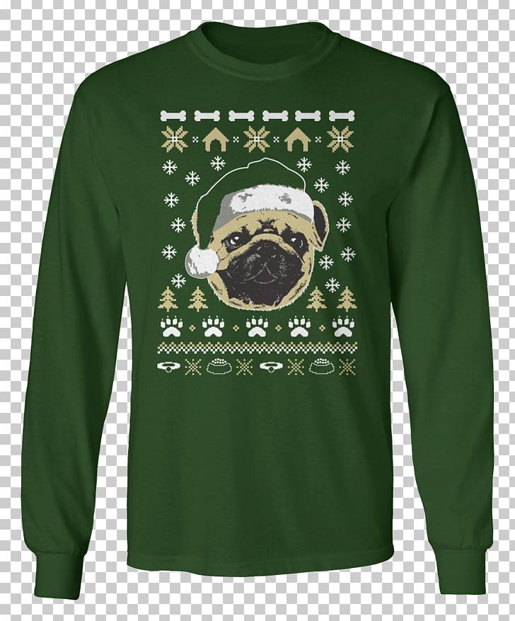T-shirt Christmas Jumper Hoodie Pug Sleeve PNG, Clipart, Bluza, Brand, Cardigan, Carnivoran, Christmas Day Free PNG Download