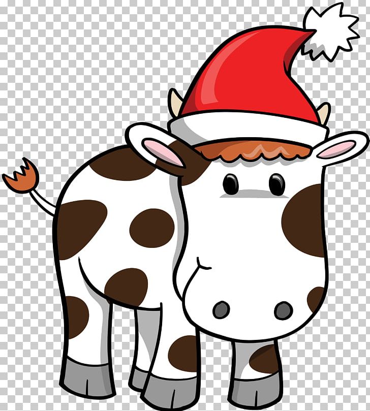 Cattle Santa Claus Christmas Zazzle PNG, Clipart, Animals, Artwork, Cattle, Cattle Like Mammal, Christmas Free PNG Download