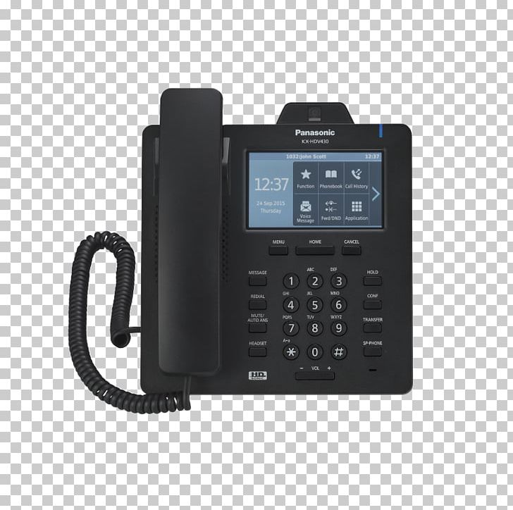 VoIP Phone Panasonic 40buttons IP Add-on Module Telephone Session Initiation Protocol Panasonic HDUBPNKXHDV430NE PNG, Clipart, Caller Id, Communication, Corded Phone, Electronics, Numeric Keypad Free PNG Download