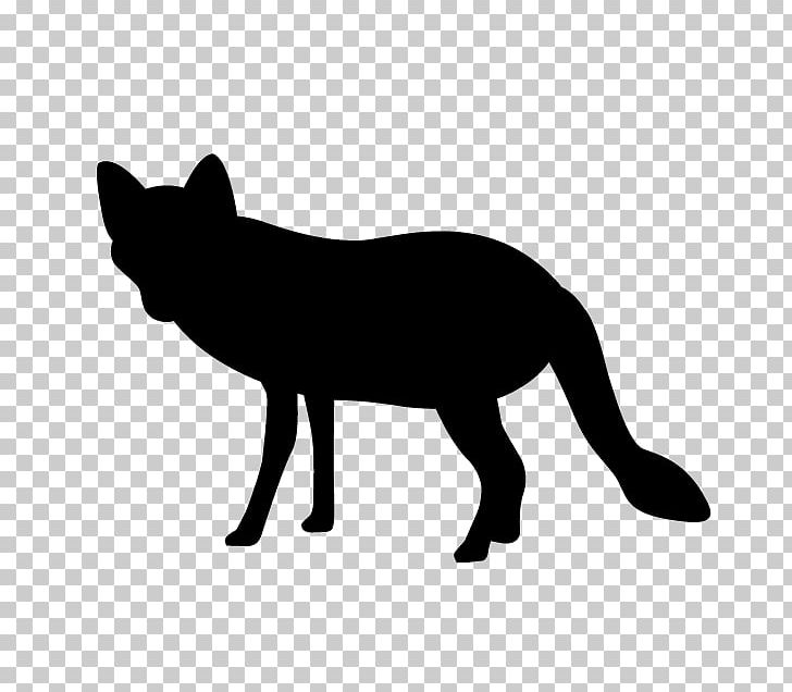 Silhouette Red Fox PNG, Clipart, Animal, Animals, Black, Black And White, Canidae Free PNG Download