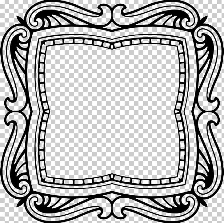 Drawing Frames Mirror Ornament PNG, Clipart, Area, Art, Baroque, Black, Black And White Free PNG Download