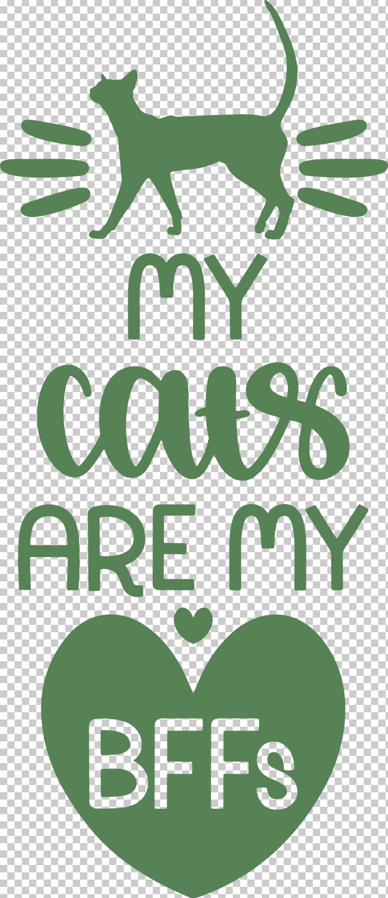 My Cats Are My Bffs Cat PNG, Clipart, Biology, Cat, Green, Line, Logo Free PNG Download