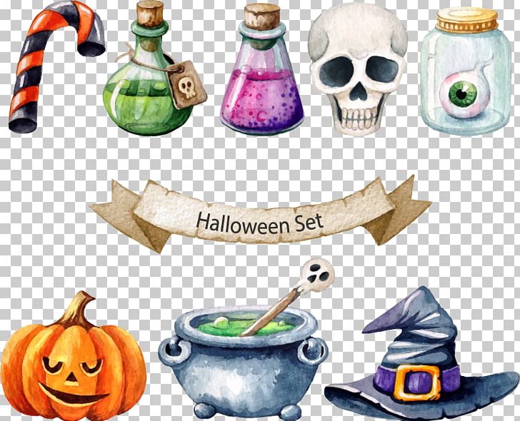 Halloween Poster Jack-o'-lantern Illustration PNG, Clipart, Decorative Elements, Design, Design Element, Drinkware, Elements Free PNG Download