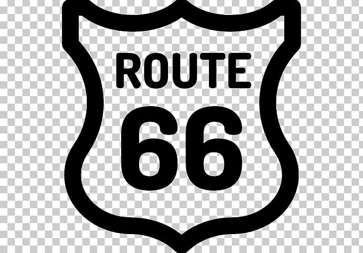 U.S. Route 66 Brand Logo PNG, Clipart, Area, Black, Black And White, Black M, Brand Free PNG Download