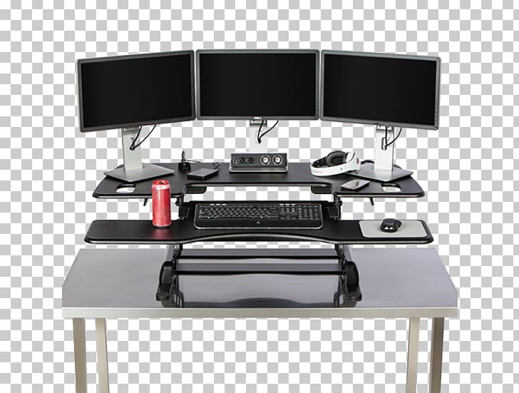 Standing Desk Sit-stand Desk Computer Monitors PNG, Clipart, Angle, Computer Monitor Accessory, Computer Monitors, Desk, Desktop Computer Free PNG Download