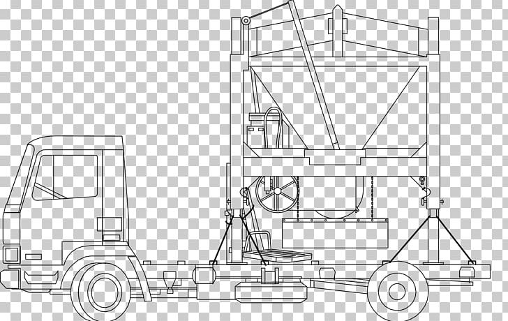 Mack Trucks Transport Drawing Semi-trailer Truck PNG, Clipart, Angle, Architectural Engineering, Area, Artwork, Black And White Free PNG Download