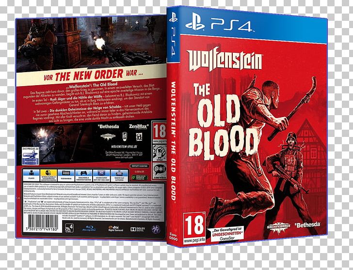 Wolfenstein: The Old Blood Wolfenstein II: The New Colossus PlayStation 4 Video Game PNG, Clipart, Advertising, Amazoncom, Bethesda Softworks, Bj Blazkowicz, Brand Free PNG Download