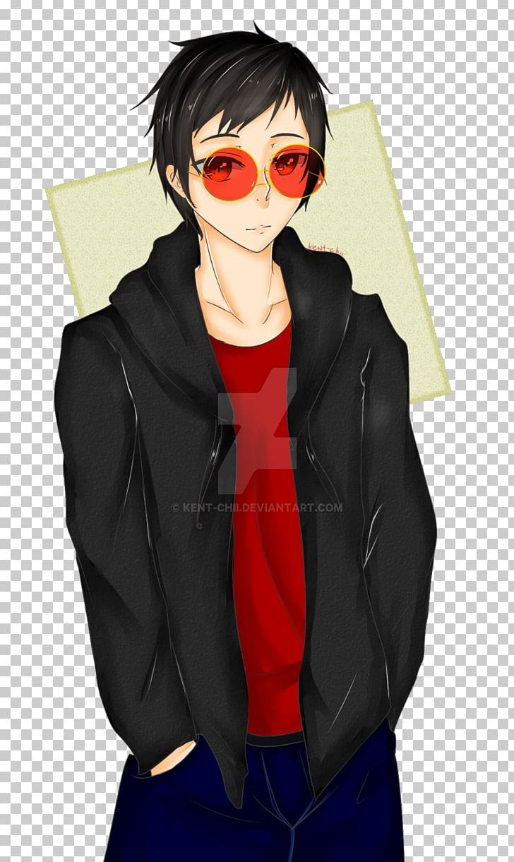 Glasses Cartoon Shoulder Jacket PNG, Clipart, Black Hair, Brown Hair, Cartoon, Character, Cool Free PNG Download