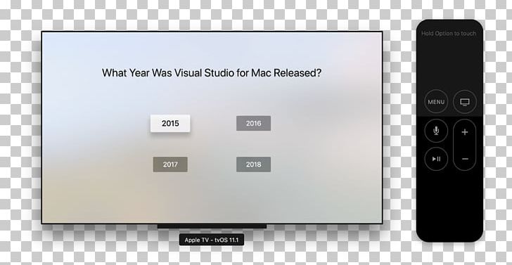 TvOS 12 Apple TV Xamarin PNG, Clipart, Android, Apple, Apple Tv, Brand, Display Device Free PNG Download