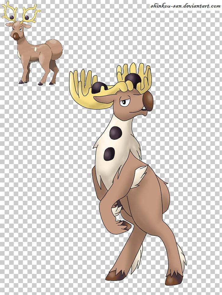 Reindeer Stantler Pokémon Evolution PNG, Clipart, Animal Figure, Anime, Carnivoran, Cartoon, Cat Like Mammal Free PNG Download