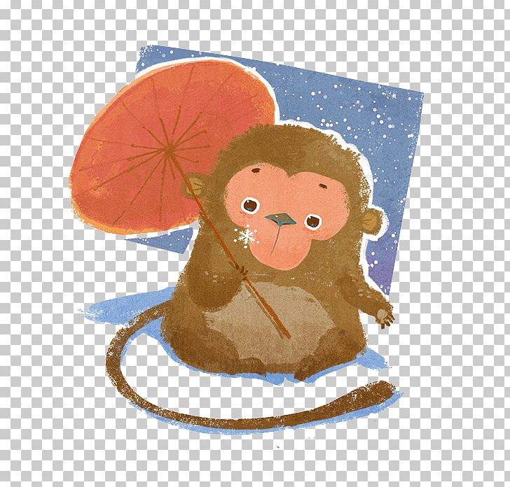 Macaque Monkey Umbrella PNG, Clipart, Download, Drawing, Encapsulated Postscript, Hand Holding, Hold Free PNG Download