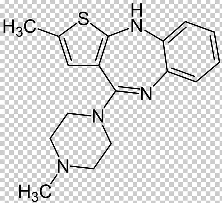 Olanzapine Panthenol Pantothenic Acid Pharmaceutical Drug Research PNG, Clipart, Angle, Benzodiazepine, Black And White, Circle, Diagram Free PNG Download