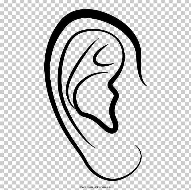 Ear Drawing Auricle Coloring Book PNG, Clipart, Artwork, Auricle, Black, Black And White, Color Free PNG Download
