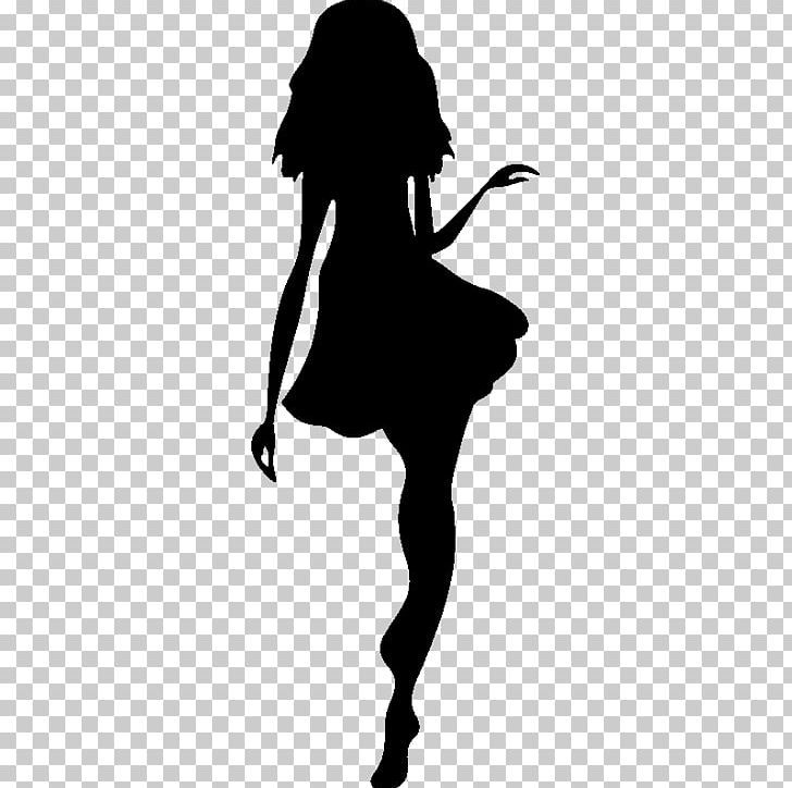 Silhouette Fashion Woman Sticker Drawing PNG, Clipart, Animals, Arm, Ballet Dancer, Black, Black And White Free PNG Download